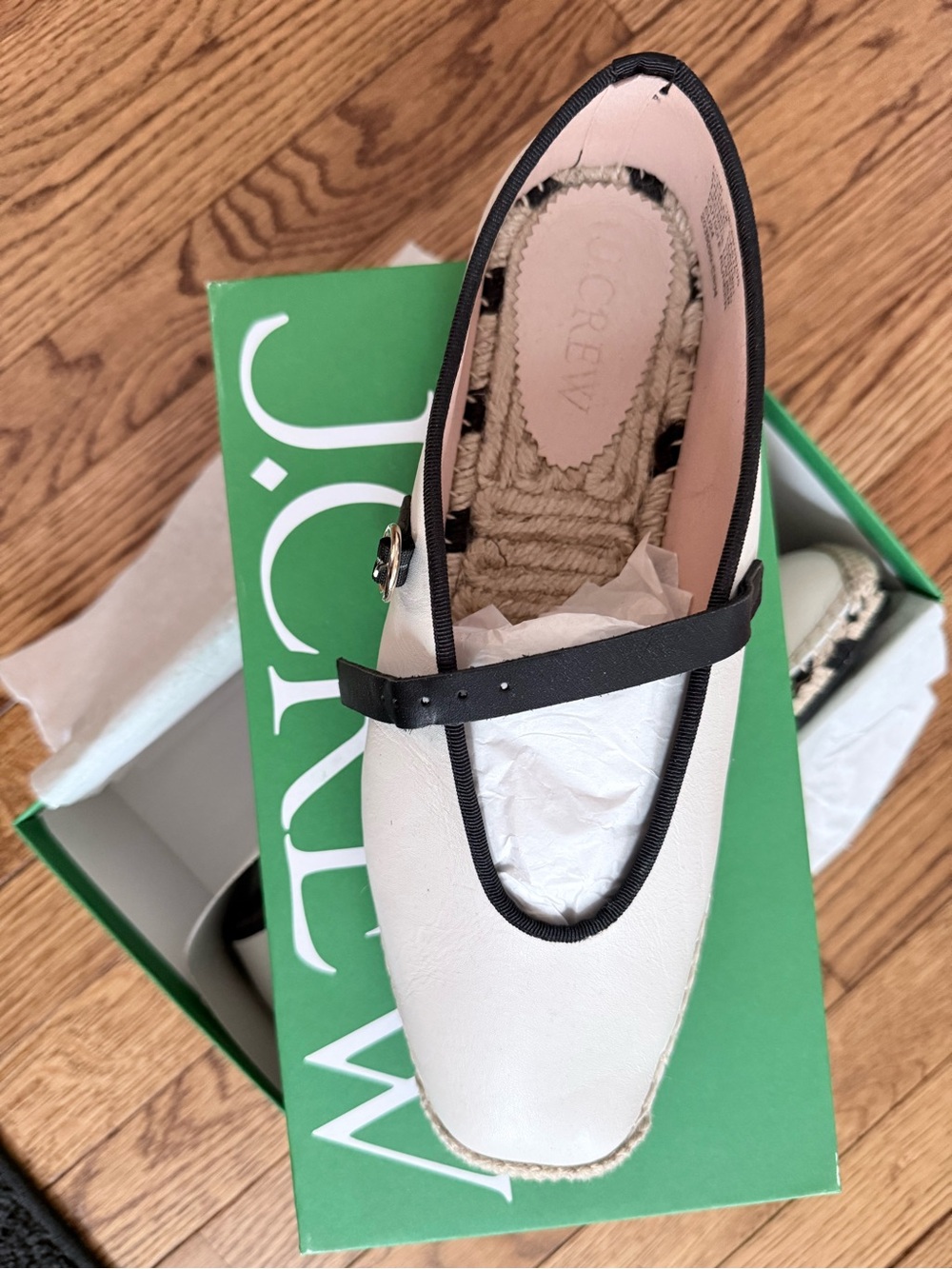 Made-in-Spain Mary Jane espadrilles in leather - Picture 4 of 6